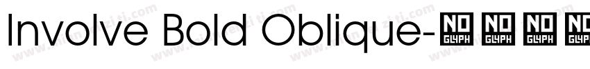 Involve Bold Oblique字体转换